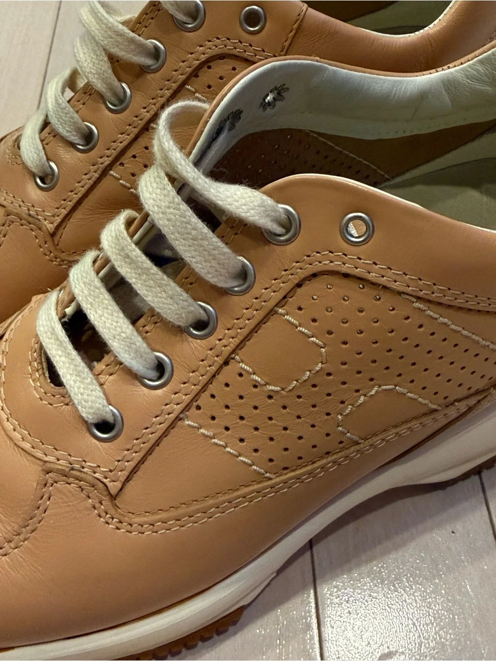 Vintage Hogan Interactive Leather Sneakers Size 37.5 - Picture 6 of 6